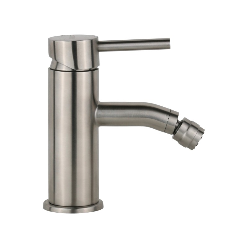 Single lever bidet taps Stainless steel bidet mixer without waste Mamoli Pico Inox 56130000000A