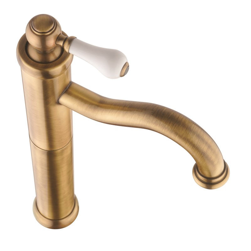 Rubinetti alti per bacinella Miscelatore per lavabo a bacinella in colore bronzo stile retrò Piralla Como 0TOF3493A21