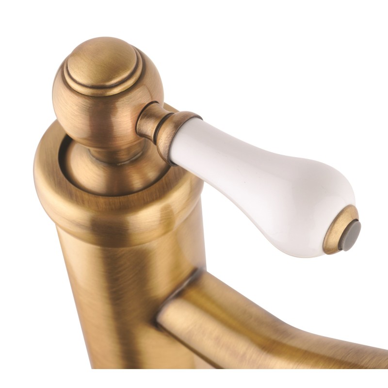 Rubinetti alti per bacinella Miscelatore per lavabo a bacinella in colore bronzo stile retrò Piralla Como 0TOF3493A21