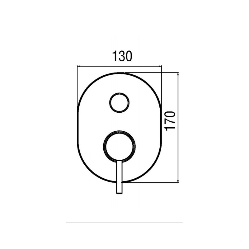 Grifos ducha empotrados copy of Mezclador empotrado para ducha Nobili Acquerelli AQ93100/ECR