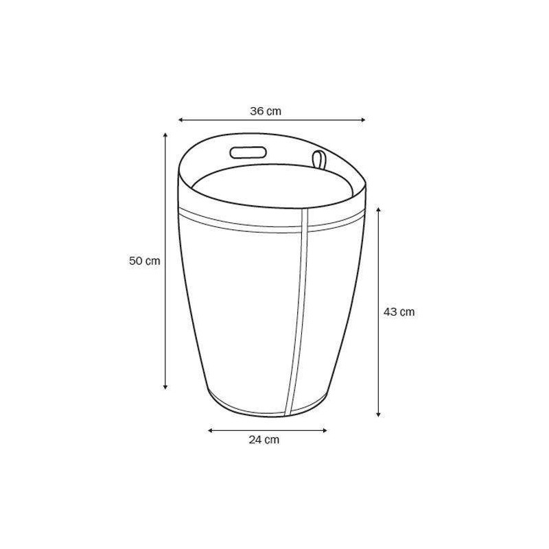 Cestos para la ropa Cesto de ropa de cuero ecológico Capannoli Egg EG190M