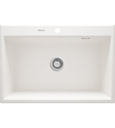 Sinks in composite material Kitchen sink in white composite material 700 mm Deante ERIDAN ZQE_A103