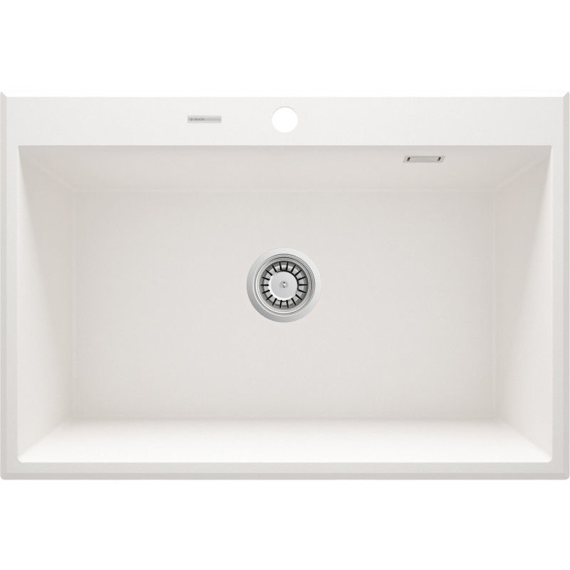 Sinks in composite material Kitchen sink in white composite material 700 mm Deante ERIDAN ZQE_A103