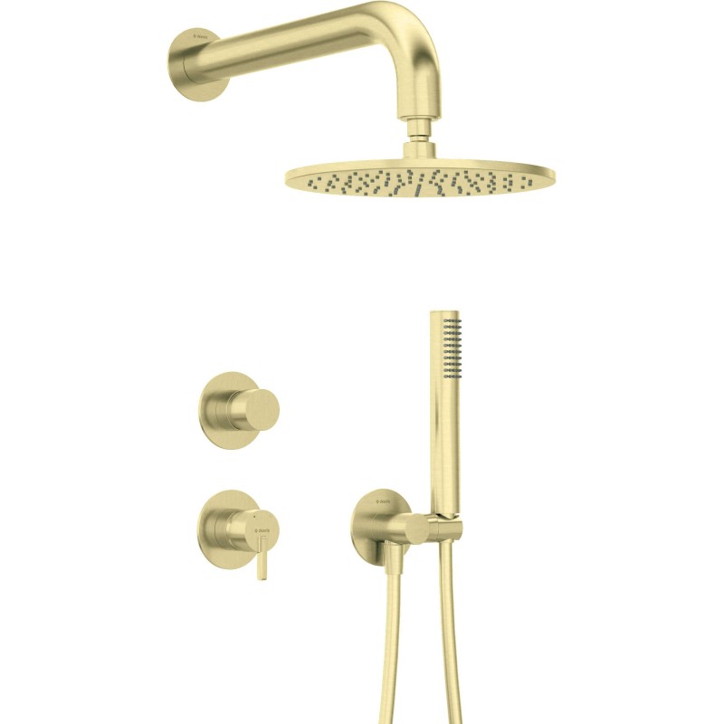 Full Shower Kit Complete shower kit with concealed brushed gold mixer Deante Silia NQS_R9YK