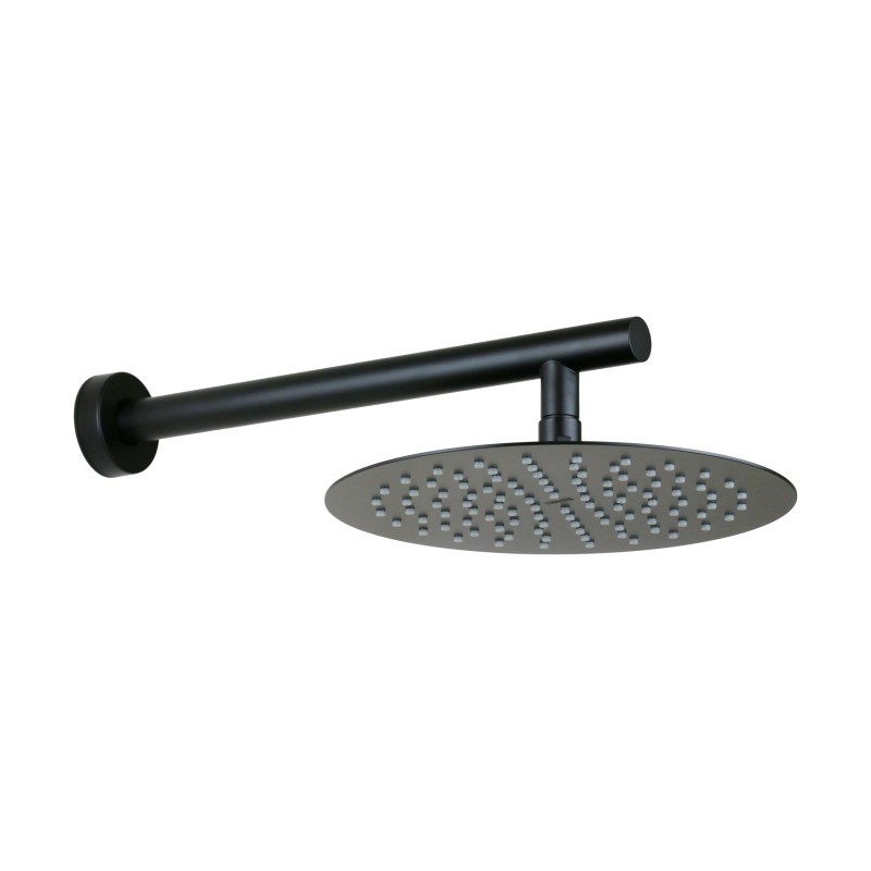 Douche avec bras Pomme de douche et bras modèle rond en noir mat Mamoli Tuttodunpezzo 00000822012K