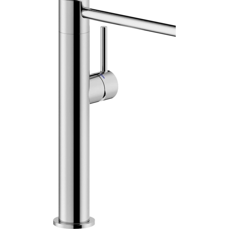 Kitchen taps with drop High spout kitchen sink with spring and removable shower in chrome colour Nobili Aquerelli AQ109300/60CR