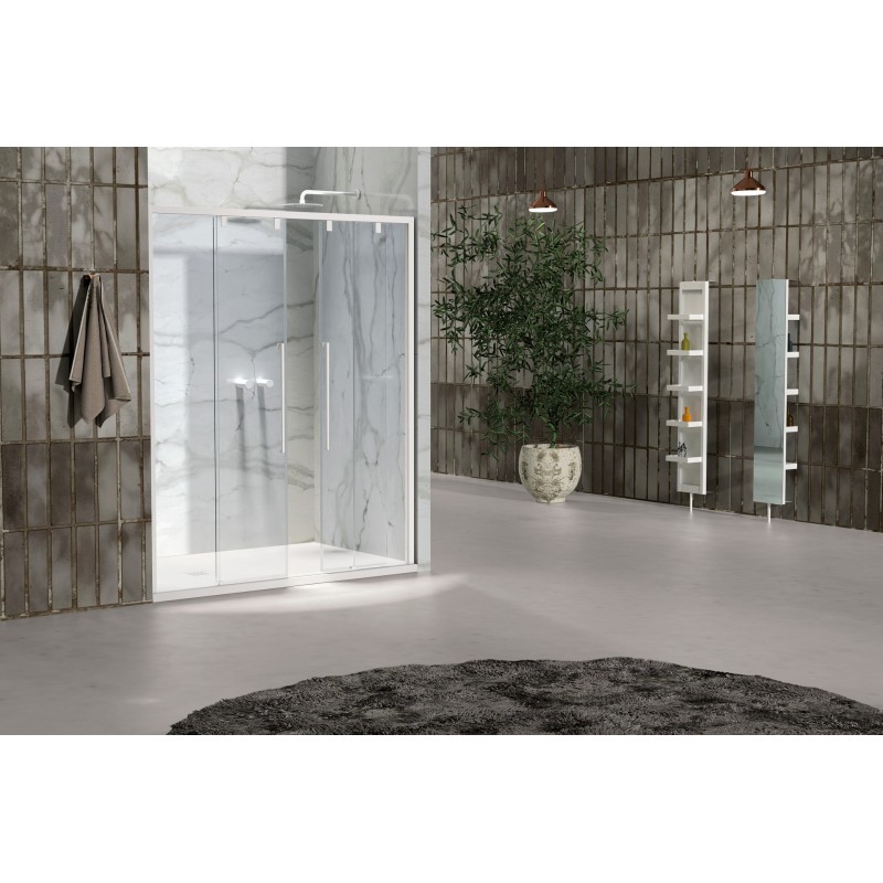 Sliding box Sliding shower screen with four doors, niche installation 160 cm SAMO Acrux B8852L90TR