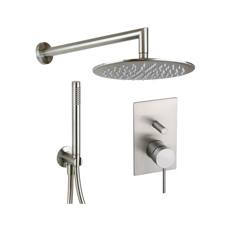 Full Shower Kit Complete shower set in AISI 316 stainless steel Ercos Stilox KITSTILO1