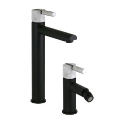 Set Rubinetteria Bagno Pacchetto completo miscelatore lavabo canna alta e bidet FP PATTARONI UNIC° KITUNI3