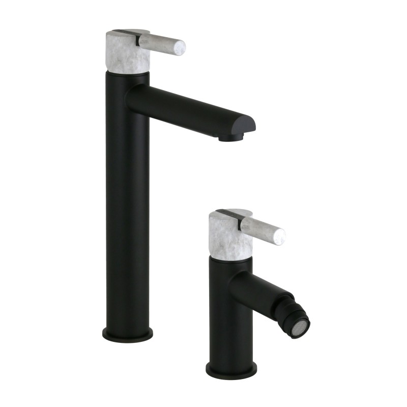 Bathroom Faucet Set Complete package with high spout basin mixer and bidet FP PATTARONI UNIC° KITUNI3