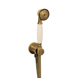 Retro shower head and shower arm set in antique bronze colour Sphera K43735522AOA