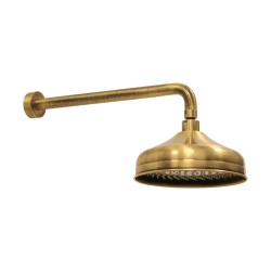 Retro shower head and shower arm set in antique bronze colour Sphera K43735522AOA