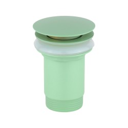 Mitigeur de lavabo modèle rond de couleur vert clair Pollini Jessy Color MXLAMCMMCA2