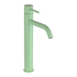 Miscelatore per lavabo alto modello tondo in colore verde chiaro Pollini Jessy Color MXLHMCMMCA2
 Colore-Verde Chiaro