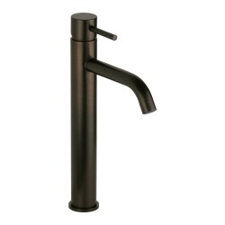 High round basin mixer in metallic brown colour Pollini Jessy Color MXLHMCMMCA5