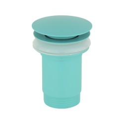 Mitigeur de lavabo modèle rond de couleur bleu aqua Pollini Jessy Color MXLAMCMMCA6