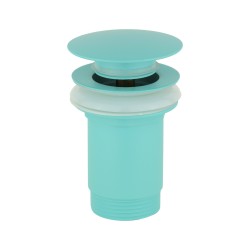 Mitigeur de lavabo modèle rond de couleur bleu aqua Pollini Jessy Color MXLAMCMMCA6