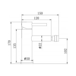 Kit miscelatori lavabo bidet e kit doccia modello tondo in colore grigio metallizzato Pollini Jessy Color KITJESSYCOLORA12