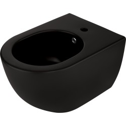 Ceramic bidet 510 x 360 mm wall-hung model in matt black Deante Peonia CDE_NBPW