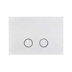 Double button control plate for Geberit cisterns, matt white Gattoni PIA/GBBO