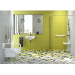 Set completo installazione WC per disabili con cassetta e placca cromo Deante VITAL CDVS6WPW