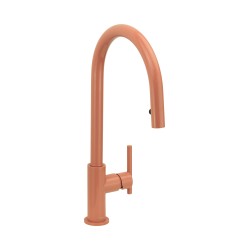 Powder color kitchen sink mixer with retractable hand shower Gattoni C705/PCCYR