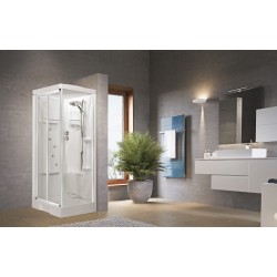 Cabina doccia multifunzionale 100 x 70 modello idromassaggio versione sinistra Novellini New Holiday 2P NNH2P100ST19F-1D