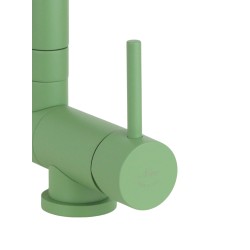 Kitchen mixer with spring and foldable spout in pale green Nice 29034M1VP