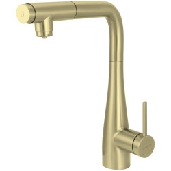 Kitchen sink mixer with water filter connection brushed gold color Deante ERIDAN BRE_R75M