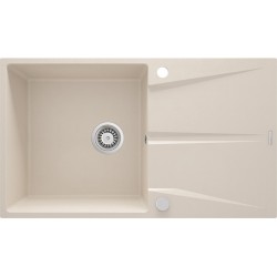 Beige Granite Kitchen Sink 860 x 500 mm with Drainer Deante CORIO ZRC_511A