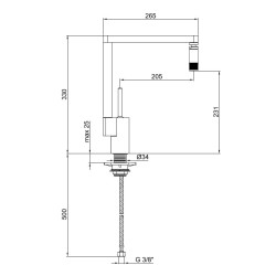 Franke Ratio mitigeur d'évier de cuisine chromé 115.0158.694