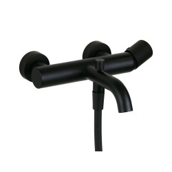 External single-lever bathtub mixer in matt black Mamoli Tuttodunpezzo 1710FB30002K