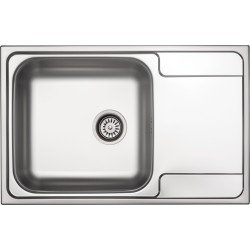 Stainless steel kitchen sink 79 x 50 cm with drainer built-in model Deante Soul ZEO_011C