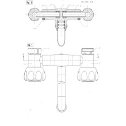 Kitchen sink tap variable centre distance extendable Darilu Rubinetteria 2003