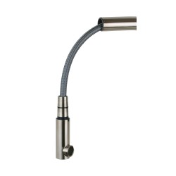 Stainless steel kitchen sink mixer with pull-out shower Pollini Acqua Design AK0063