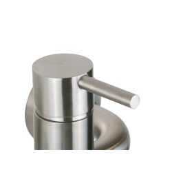 Wall mounted stainless steel kitchen sink mixer with swivel spout Pollini Acqua Design AP2071