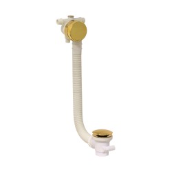 Universal gold-coloured bath column complete with dispenser Vicario 2611/120.04