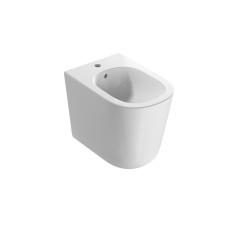 Ceramic bidet floor mounted back to wall 54 x 36 cm glossy white colour Ceramica Globo LALITA LT009BI