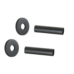 Kit cache mural en laiton pour robinets de radiateur Ø12-Ø16 de couleur anthracite Arteclima 3181870NA