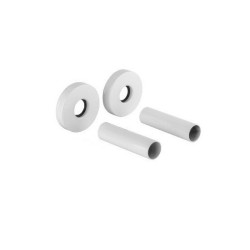 Kit coprimuro in ottone per valvole termoarredo Ø12-Ø16 in colore bianco opaco Arteclima 3181870BB