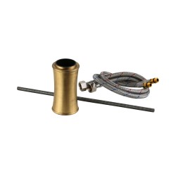 Kit d'extension de conversion de robinet d'évier de type haut en couleur bronze Gattoni Orta KTP100/27VB