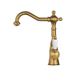 Mezclador de lavabo en color bronce antiguo Gattoni Orta 2742/27VB.OLD