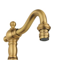 Mitigeur de bidet couleur bronze avec bec pivotant Gattoni Orta 2752/27VB.OLD